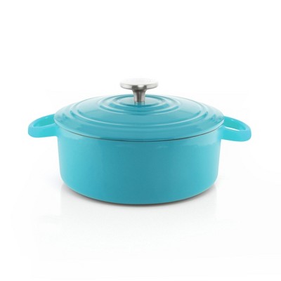 Buy Chantal Sea Blue Cast Iron 3 Quart Round Dutch Oven Online at