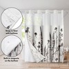 Americanflat 72x75 Hookless Shower Curtain - Floral Cream and Red Shower Curtain with Sheer Panel, Snap-In Liner, and Grommets - 100% Polyester - 4 of 4