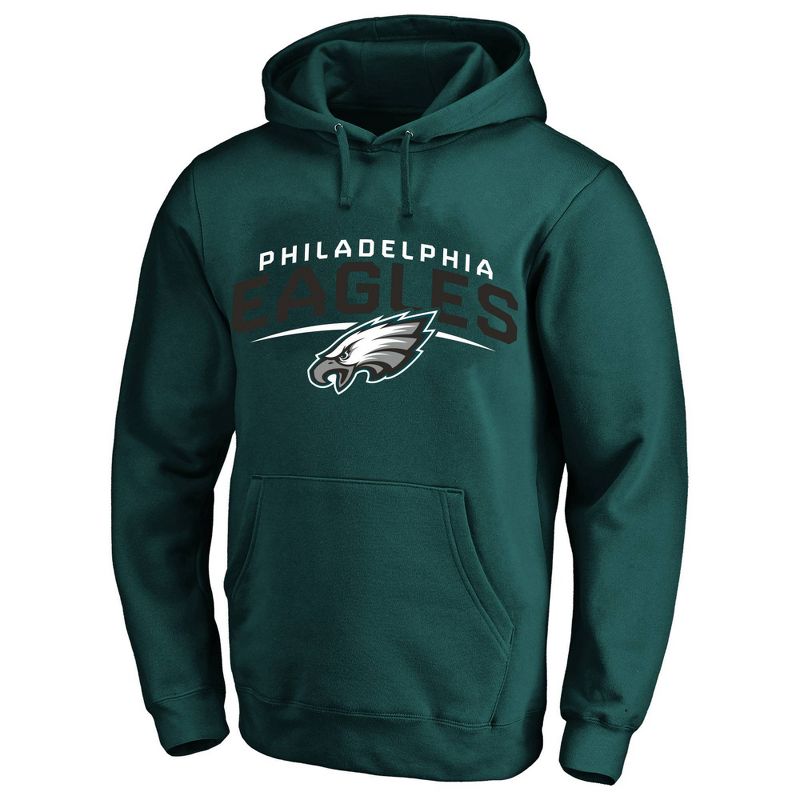 NFL Philadelphia Eagles Men's Big & Tall Long Sleeve Core Fleece Hooded Sweatshirt, 1 of 4