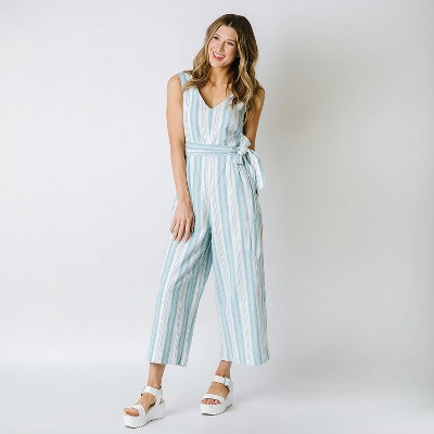 Target shop jumpsuit striped