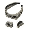 Unique Bargains Women's Elegant Lace Mesh Floral Hairband 6.30"x5.12" Black White 1 Pc - 3 of 3