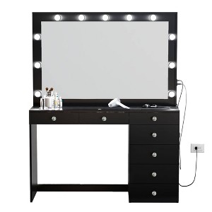 Kate Lighted Makeup Vanity - Boahaus - 1 of 4