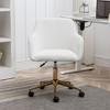 Ridstar Modern 360 Degree Swivel Office Chair with Adjustable Height-White - 3 of 4