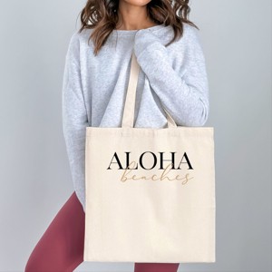 Simply Sage Market Aloha Beaches Canvas Tote - 1 of 4