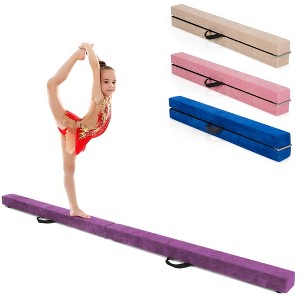 Costway 7FT Folding Gymnastic Beam Portable Floor Balance Beam w/Handles for Gymnasts - 1 of 4