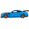 2024 Ford Mustang GTD Grabber Blue with Black Top 1/18 Model Car by GT Spirit - 4 of 4