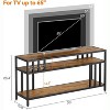 Jojoka TV Stand for Television, Entertainment Center with 3-Tier Open Storage Shelves - 3 of 4