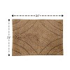 Knightsbridge Diamond 220 GSF Non Skid Back Bath Rug 21 x 34 - Stone - 2 of 4