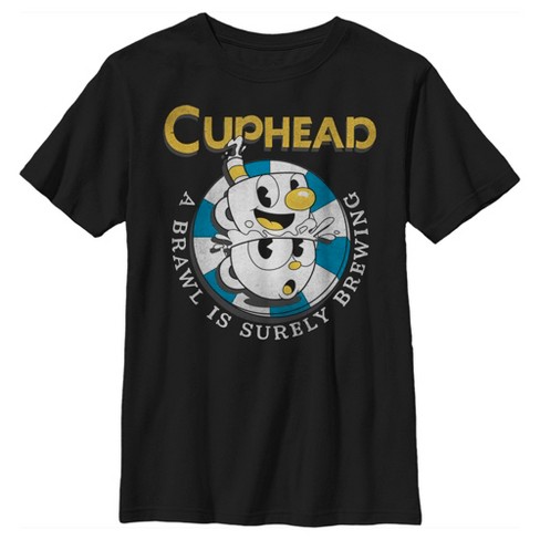 Boy's Cuphead Brawl Is Brewing T-shirt - Black - X Small : Target