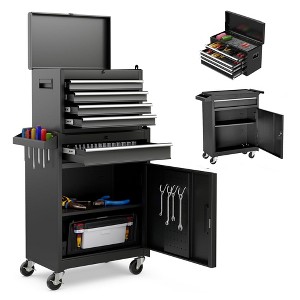 Vynxaria 7-Drawer Rolling Tool Cart - Durable, Lockable Tool Storage with Easy Mobility - 1 of 4