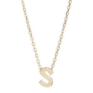 Adornia Mini Initial Pendant Necklace - 1 of 3