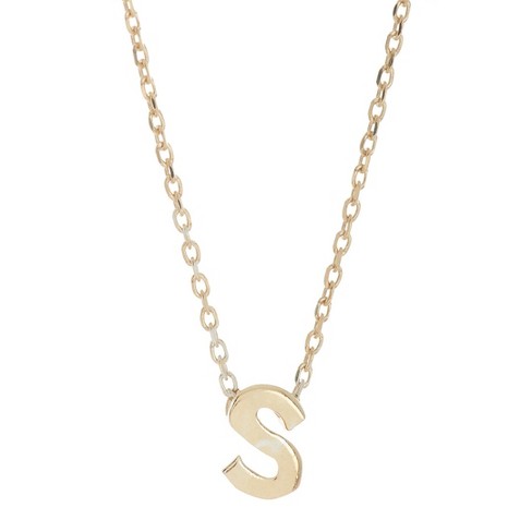 Adornia Mini Initial Pendant Necklace - image 1 of 3