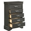 Sapphtopaz Retro Drawer Dresser for Bedroom, Wooden Closet Organizers and Storage with Handles Storage Cabinet for Bedroom, Entryway - 4 of 4
