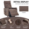 KWPZQEB Power Lift Recliner Chair with Massage and Heat for Elderly, Comfy Recliner Sofa with Side Pocket & USB Port, Soft Chenille Fabric - 4 of 4