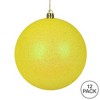 Vickerman Yellow Ball Ornament - 3 of 4