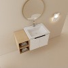 Vynxaria 36-Inch Soft Close Bathroom Vanity with Sink and Small Storage Shelf ¨C Space-Saving Solution - 2 of 4