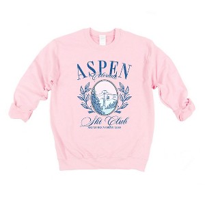 Simply Sage Market Women's Graphic Sweatshirt Aspen Ski Club Grunge - 1 of 3