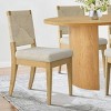 7-Piece Dining Table Set, 79'' Wood-Look Oval Table and 6 Paper Cord Back Chairs for Modern Kitchen or Dining Room-Maison Boucle - 2 of 4