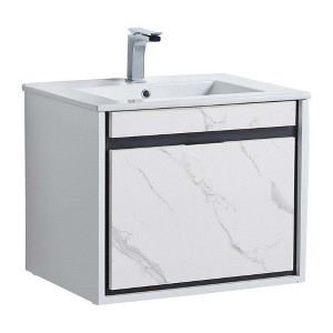 Fine Fixtures - Wall Mount Bathroom Vanity and Sink, Knob Free Design - Alpine Collection - 1 of 4