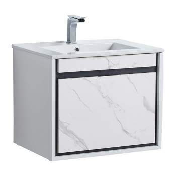 Fine Fixtures - Wall Mount Bathroom Vanity and Sink, Knob Free Design - Alpine Collection