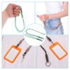 Unique Bargains Key Whistle Badge Holder Wrist Lanyard with Keychain Clip 2 Pcs - 4 of 4