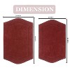 Waterford Collection Tufted Bath Rug, Extra Soft and Absorbent, Non-Slip Bath Mats, Machine Washable bath rugs for Bathroom, 2 Piece Set, Red - 2 of 4