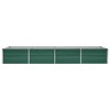 vidaXL Raised Bed Galvanised Steel 320 x 80 x 45 cm Green Flower Pot - 3 of 4