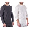 Alpine Swiss Mens Thermal Long Sleeve Top Underwear Crew Neck Shirt Waffle Knit Henley Base Layer - 4 of 4