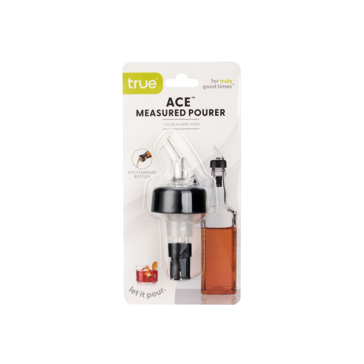 True Ace Measured Bottle Spout, 2 oz Drip-Free Durable Plastic Pourer for Wine, Liquor, Fits Standard Bottles for Game Night, Home Bar Gifts, Set of 1 - thumbnail 5