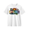 Fioneca Men's "El Salvador" Tropical Graphic T-Shirt - Vibrant Mountain Sea Design With Toucan & Surfboards - 2 of 4