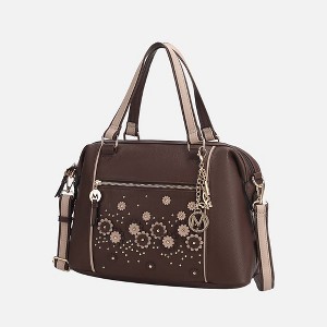 MKF Collection Francis Tote Women's handbag 3-D flowers with Keychain by Mia K - 1 of 4