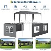 10x20 Heavy Duty Pop Up Canopy Tent with 6 Removable Sidewalls, Easy Up Commercial Canopy Tents for Parties, Large Outdoor Canopies - 4 of 4