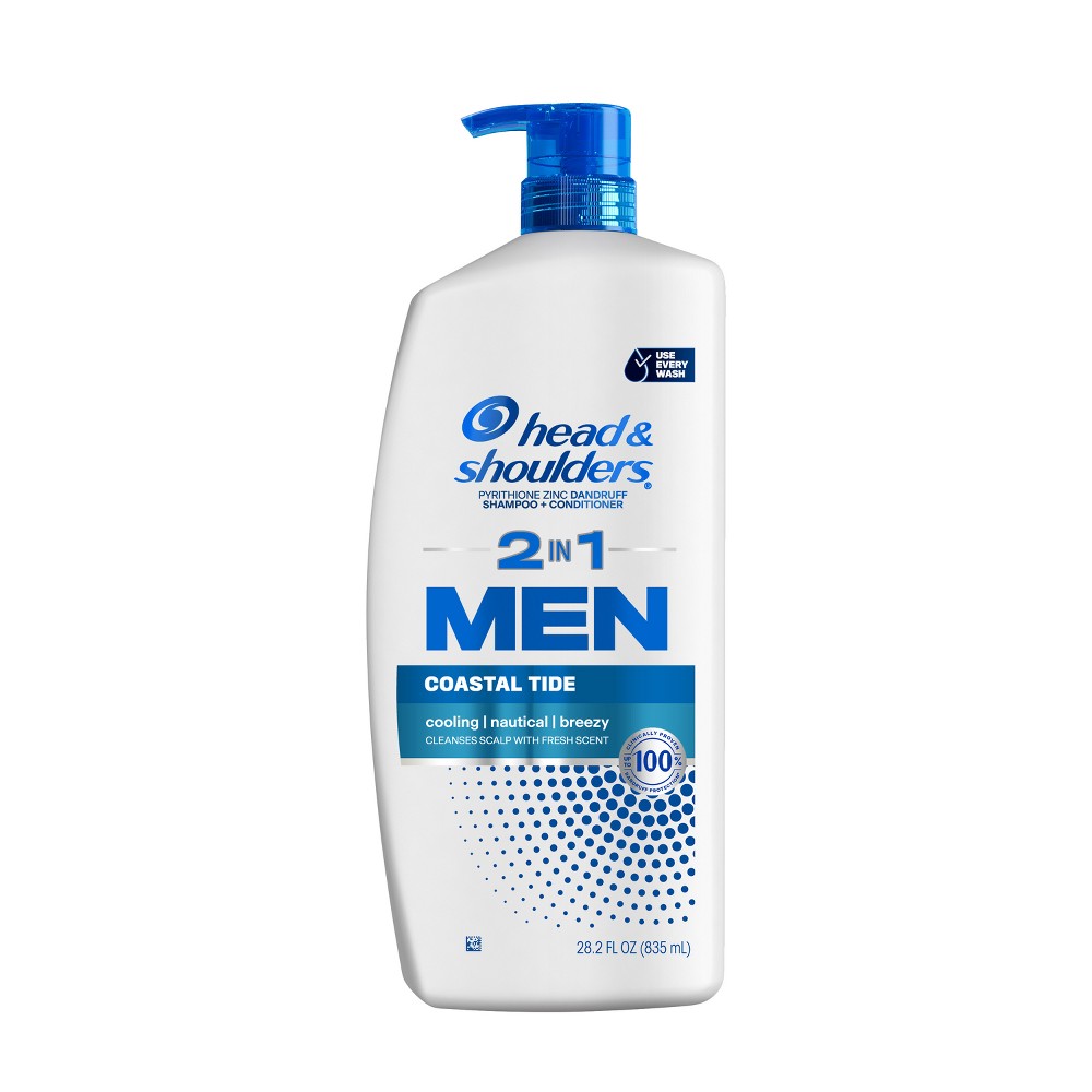 Photos - Hair Product Head & Shoulders Men's 2-in-1 Shampoo and Conditioner, Anti-Dandruff Treatment, Full & Thick for Daily Use, Paraben-Free - 2 