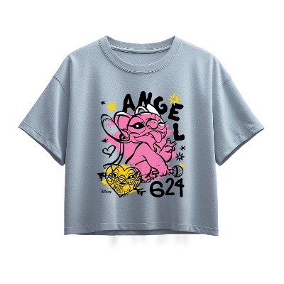 Girls' - Disney -  Short Sleeve Boxy Graphic T-Shirt