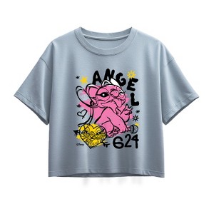 Girls' - Disney -  Short Sleeve Boxy Graphic T-Shirt - 1 of 1