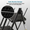 Syemin Ladders 5-Step Ladder Folding Stool with Anti Slip Pedals, Lightweight Folding Ladder, Multi-purpose Steel Ladder, Black, 49.61"*35"*77.95" - 3 of 4