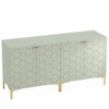 Resenkos Sideboard Buffet, Kitchen Storage Cabinet,31.5" Sideboard Buffet Set of 2, Modern Storage Cabinet with Doors,Green - 2 of 3