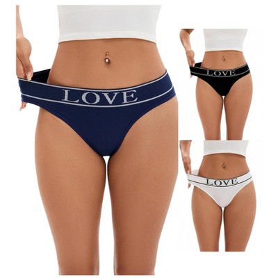 INSPIRE CHIC 3 Packs Women's Mid-Waisted Underwear No Trace Briefs High Elasticity Soft Strech Ladies Panties