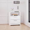 Prepac 21.75" Wide Studio Essentials 2 Drawer Nightstand White - 3 of 4