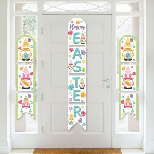 Big Dot of Happiness Easter Gnomes - Hanging Vertical Paper Door Banners - Spring Bunny Party Wall Decoration Kit - Indoor Door Decor - 1 of 4