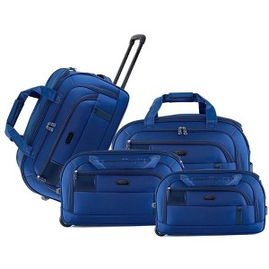 IZOD Gavin Soft shell Lightweight Duffel Rolling Bag 4 Piece Set - 1 of 4