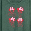 Women's - Disney - Minnie Emotions Lightweight French Terry Wide Neck Long Sleeve Shirt - 2 of 4