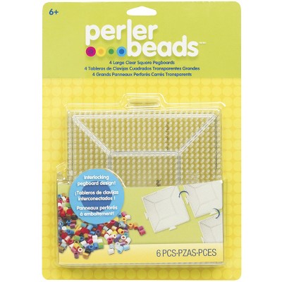 Perler Pegboards 4/pkg-large Square Clear : Target