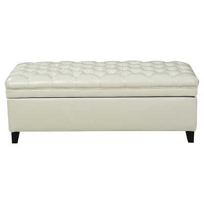 target faux leather ottoman