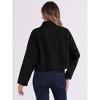 Allegra K Women's Zipper Lapel Collar Two Pockets Long Sleeve Casual Jacket - image 3 of 4