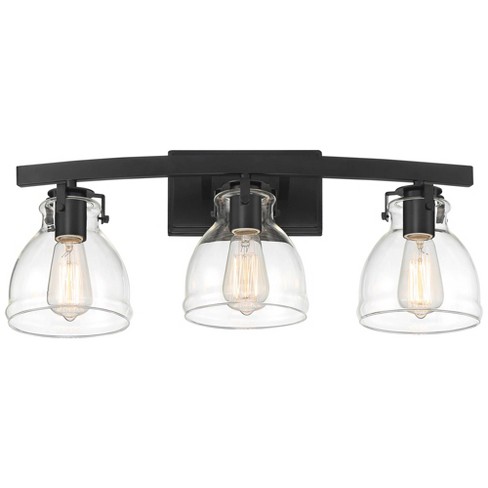 Possini Euro Design Bellis Modern Industrial Wall Light Black