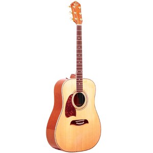 Oscar Schmidt OG2NLH-A Dreadnought Left-Handed Acoustic Guitar. Natural Spruce - 1 of 4