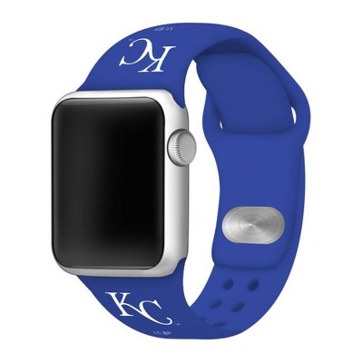 MLB Kansas City Royals Apple Watch Compatible Silicone Band 38mm - Blue