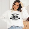Simply Sage Market Women's Graphic Sweatshirt Support Wildlife Raise Boys - 2 of 2