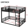YONWAY Metal Bunk Bed with Ladder and Safety Guardrails,Space-Saving,Noise Reduced,Easy to clean for Teens and Adults - 2 of 4